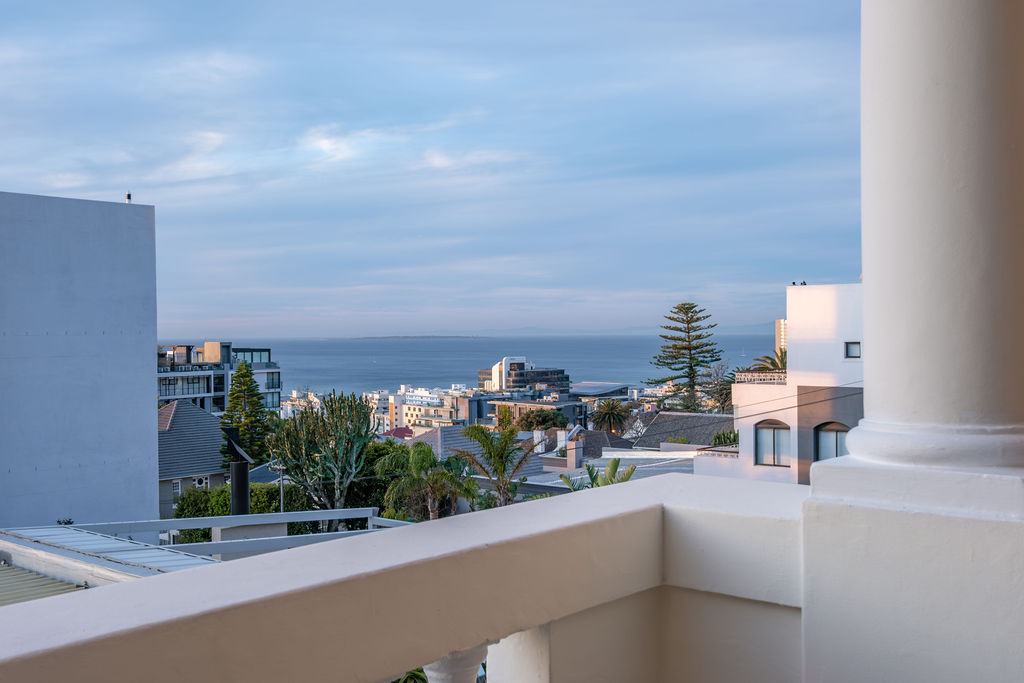 The view from a sea-facing balcony