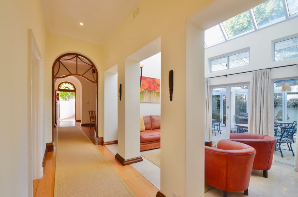 The garden room off the main hallway